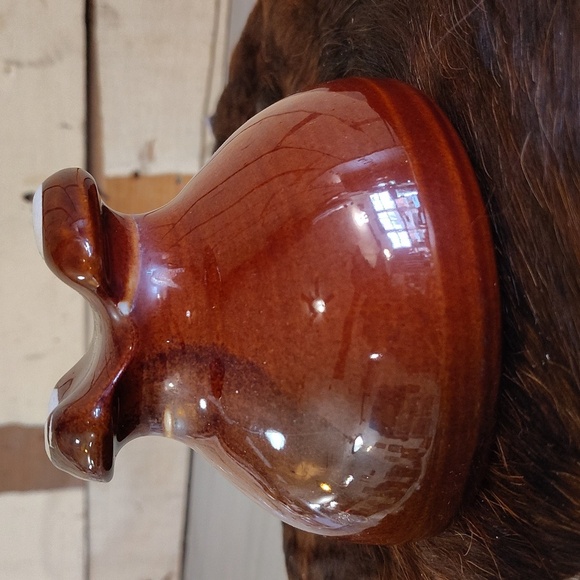 Insulator Vintage Brown Ceramic Insulator Heavy - Picture 1 of 8